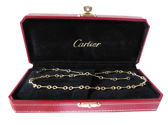 Cartier Colares Dourado Ouro  ref.37896