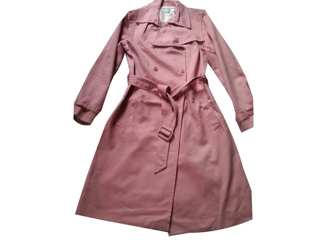 Comptoir Des Cotonniers Trench coat Pink Cotton  ref.37928