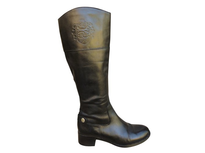 Autre Marque Boots Etienne Aignier Black Leather  ref.37949