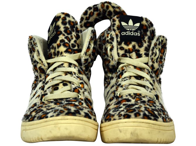 Jeremy Scott Pour Adidas zapatillas Estampado de leopardo ref.37958 - Closet
