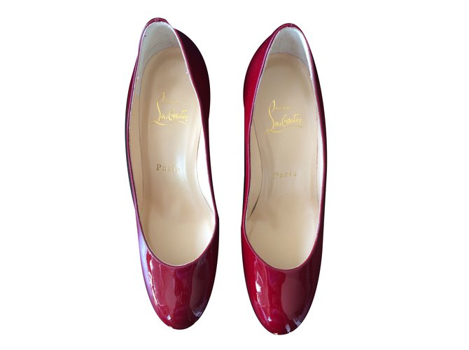 Christian Louboutin Heels Red Patent leather  ref.38045