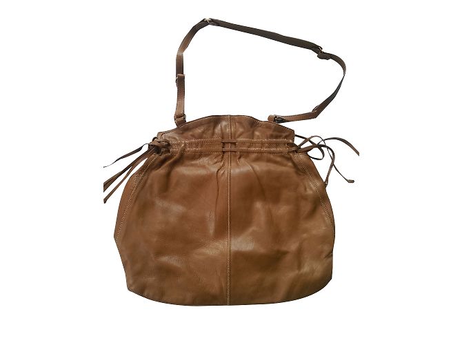 Vanessa Bruno Ledertasche Hellbraun mit Fransen