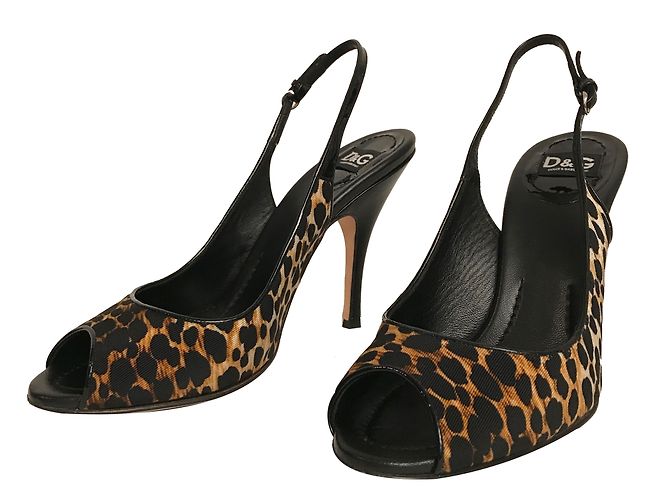 Sandali D&G Leopardato in Vernice Stampa leopardo