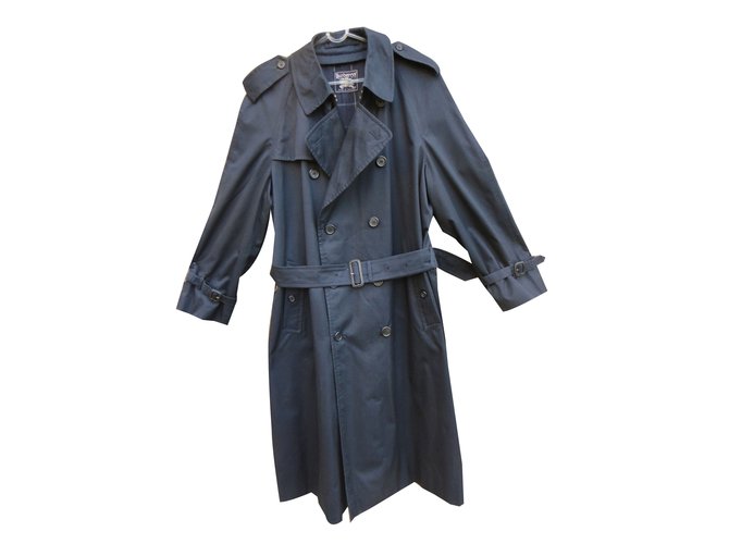 Burberry Men Coat Outerwear Navy Blue, Mens Navy Blue Trench Coat With Hood