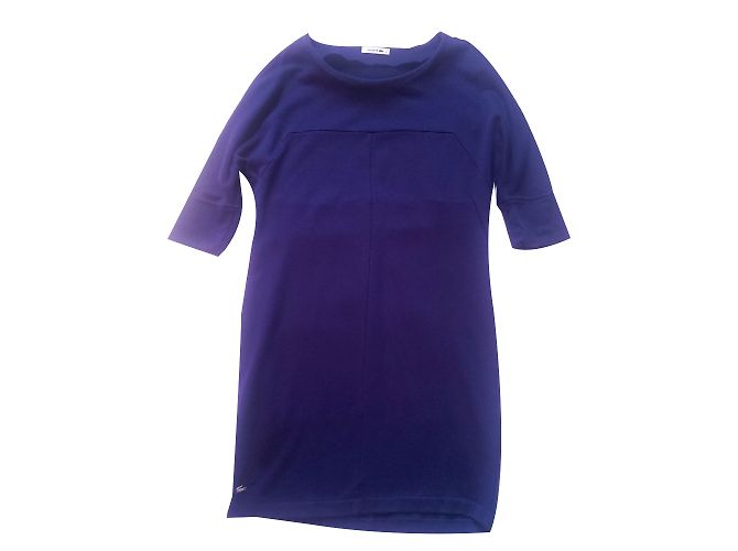 Vestido Lacoste de algodón azul marino