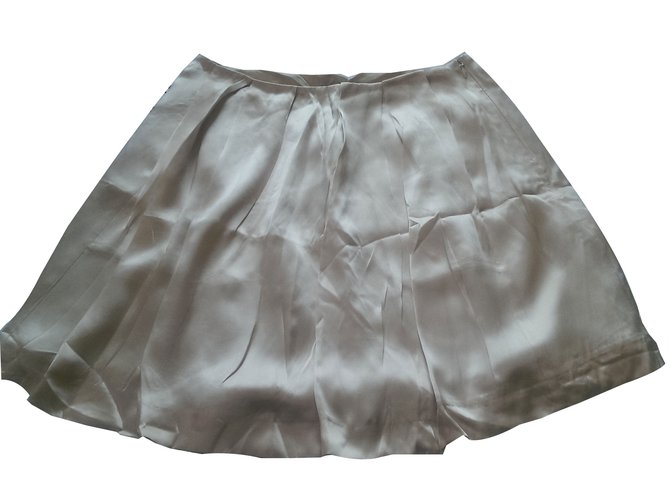 Tara Jarmon Skirt Cream Silk  ref.38335
