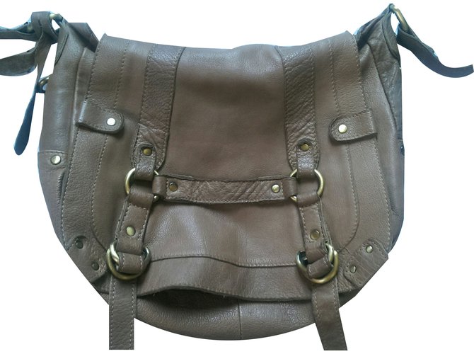 Topshop Handbag Beige Leather  ref.38344