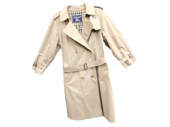 Burberry Trench coats Beige Cotton Polyester  ref.38352