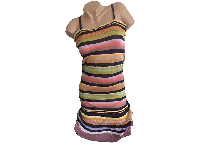Missoni Viscose Kleid Mehrfarbig Größe 38 Mehrfarben