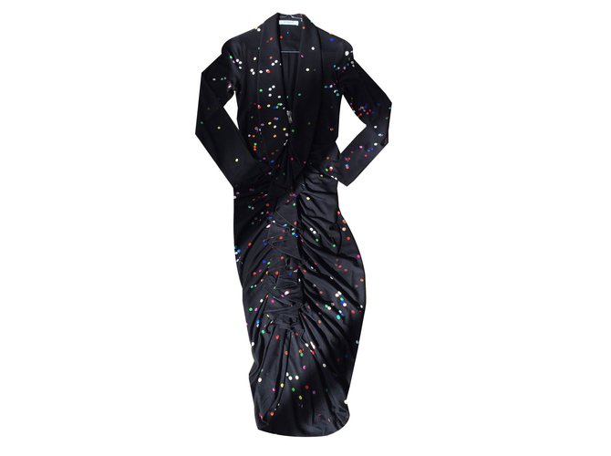 Givenchy Vestido lunares Multicolor Seda  ref.38373
