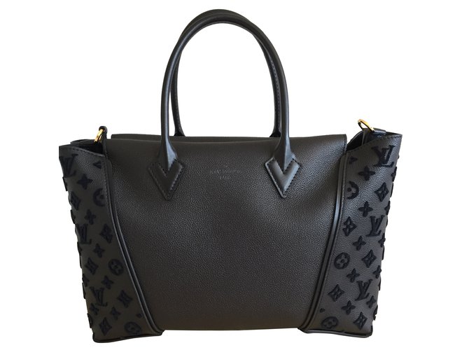 Louis Vuitton TOTE W Black Leather  ref.38407