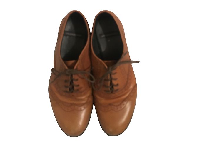 Autre Marque Vagabond Derbies en cuir caramel