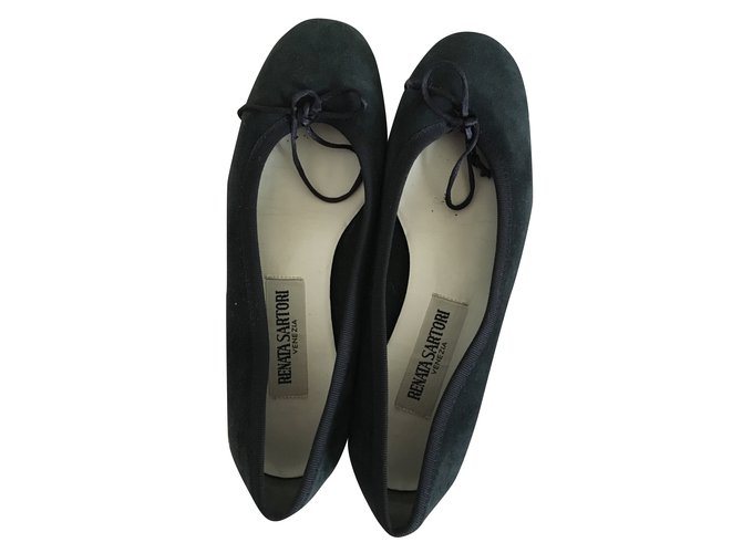 Autre Marque Zapatillas de ballet Renata Sartori Azul Gamuza  ref.38477