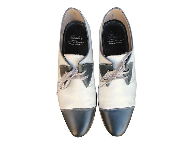 Derby Paraboot in pelle bianca 5.5UK Bianco