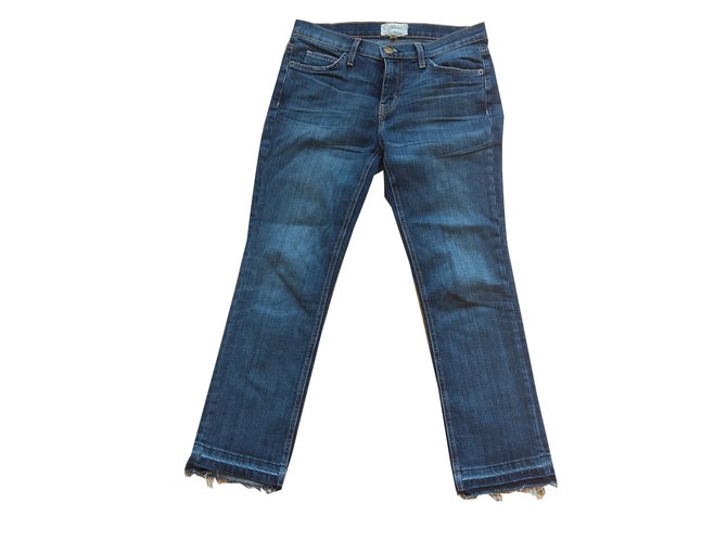 Current Elliott Pants, leggings Blue Cotton  ref.38557