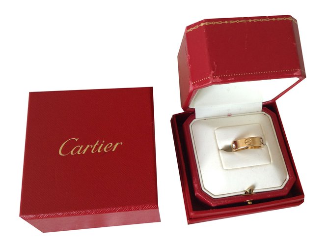 Love Cartier Anel Dourado Ouro amarelo  ref.38579