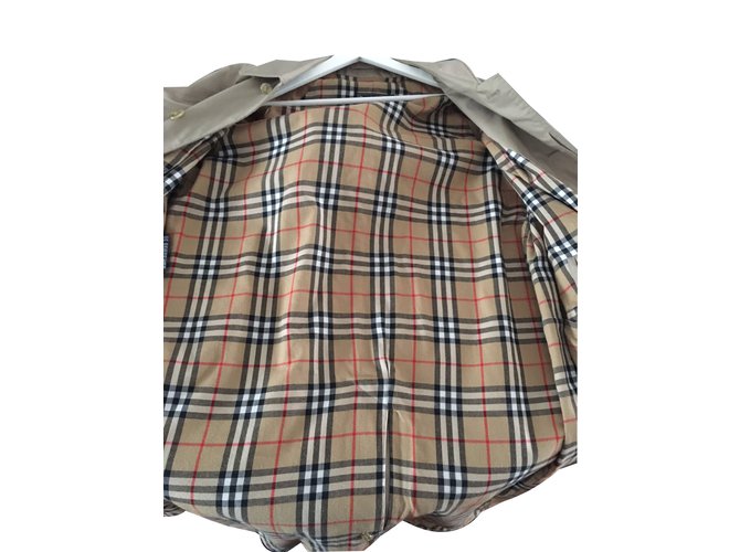 Burberry Men Coats Outerwear Beige Cotton  ref.38604