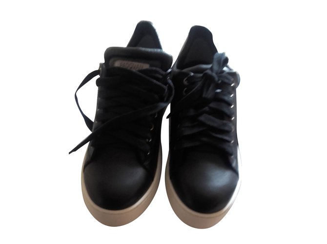 Luciano Padovan Sneakers Black Leather  ref.38650