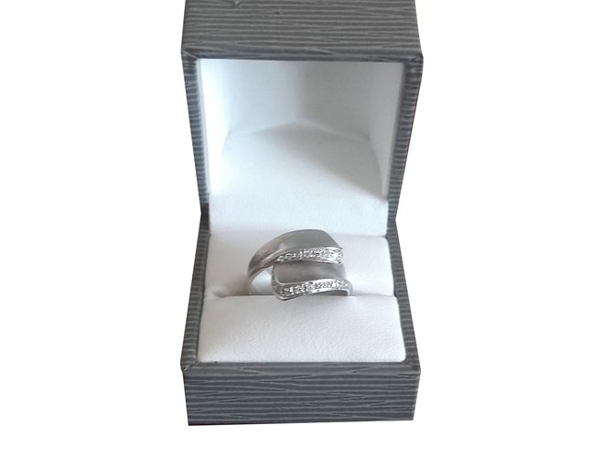 Autre Marque Ring Silvery White gold  ref.38666