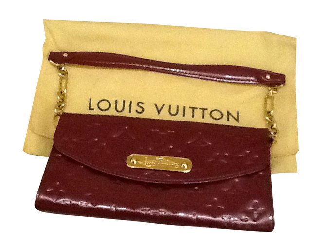 Louis Vuitton Handbag Purple Leather  ref.38671