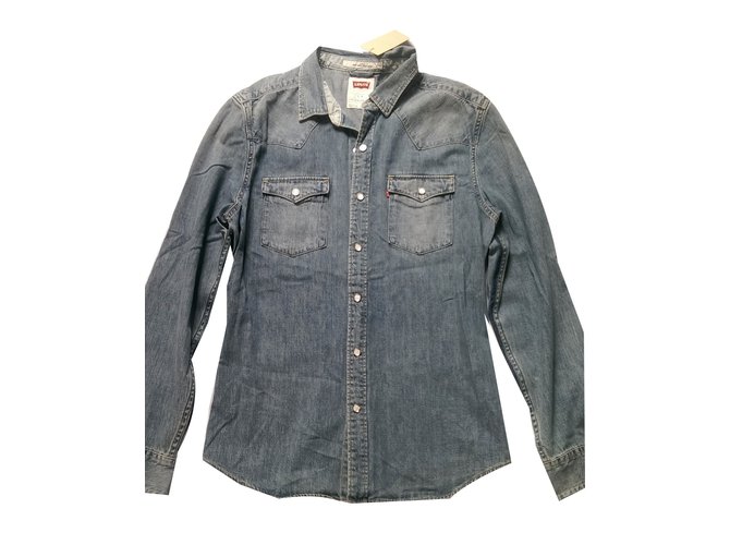 Levi's Shirt Blue Cotton  ref.38722