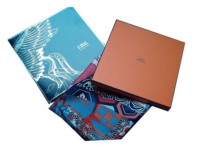 Hermès Bufanda de seda Multicolor