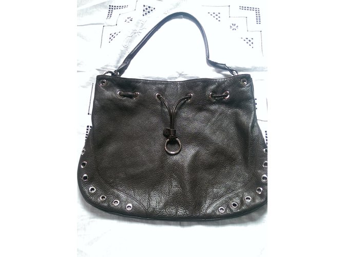 Furla Handbag Dark brown Leather  ref.38740