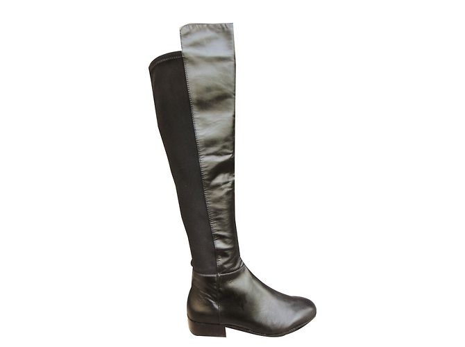 Botas Michael Kors Bromley Flat de cuero negro