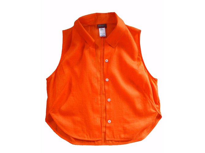 Kenzo Top Orange Cotton  ref.38747