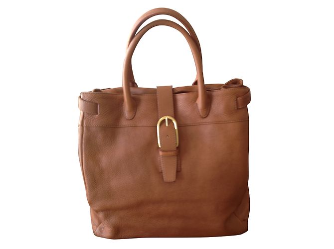 Sergio Rossi Handtasche aus Leder Caramel Karamell