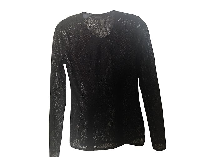 Camicetta in pizzo nero Bcbg Max Azria XS