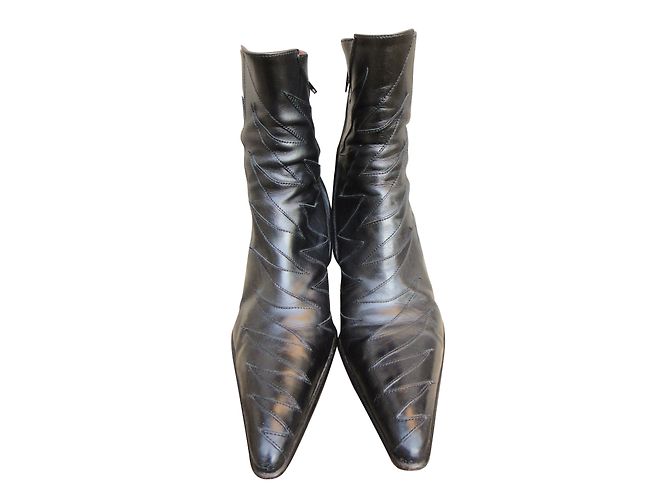 Botines Free Lance de cuero negro