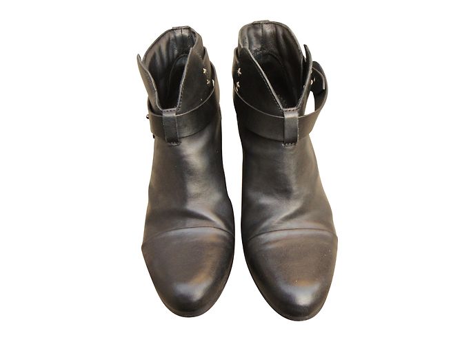 Botines Rag & Bone Harrow de cuero negro 38