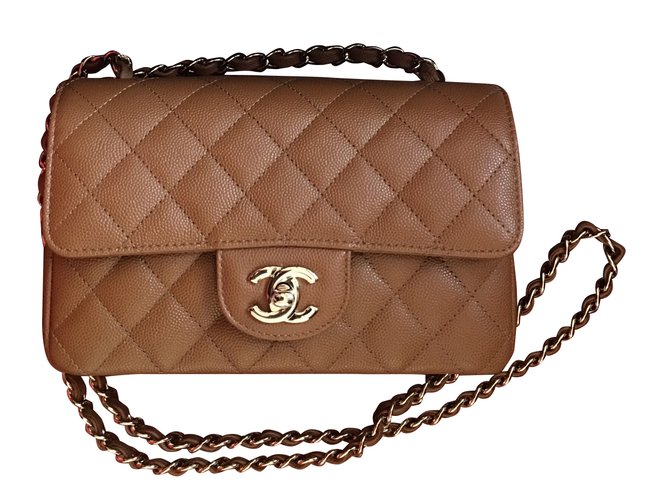 Chanel TIMELESS Caramelo Couro  ref.38937