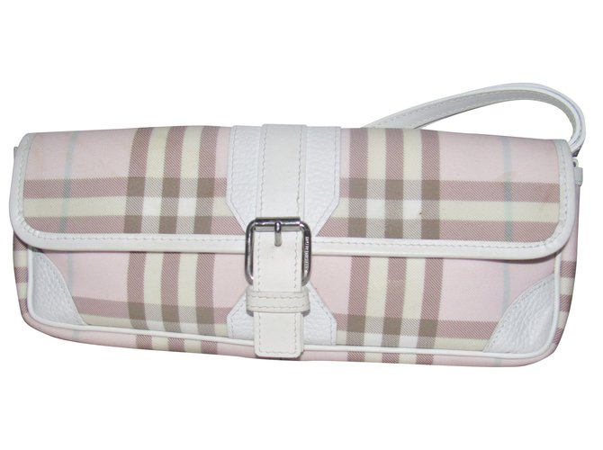 Burberry Clutch bag Pink Leather  ref.38938