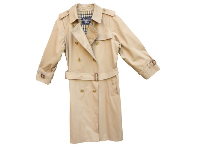 Burberry Trench coat Beige Cotton  ref.38952
