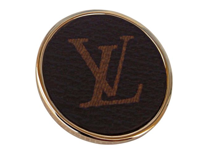 Louis Vuitton Pins e spille Marrone Placcato in oro