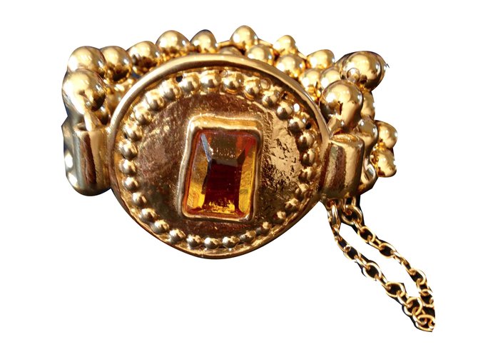 Jean Louis Scherrer Bracelet Golden Metal  ref.39100