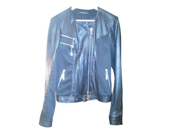 Autre Marque Bikerjacken Mangano Schwarz