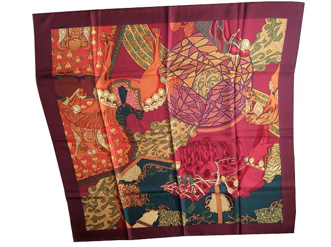 Hermès Seidentuch Mehrfarben