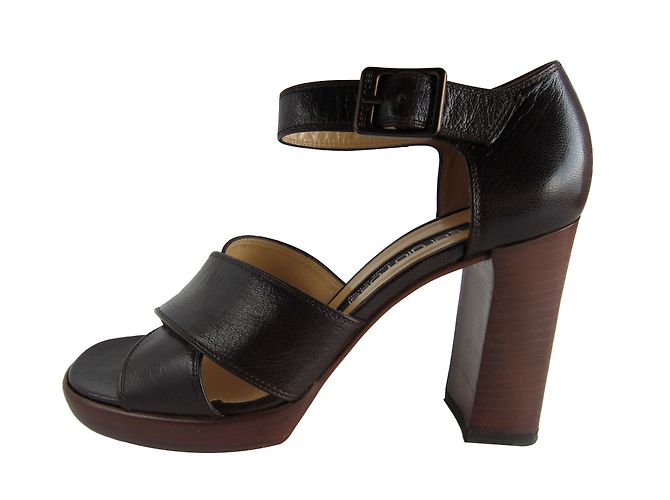 Sandali Sergio Rossi in pelle marrone