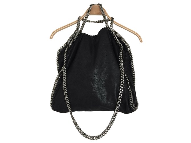 Stella Mc Cartney Handbag Black Synthetic  ref.39229