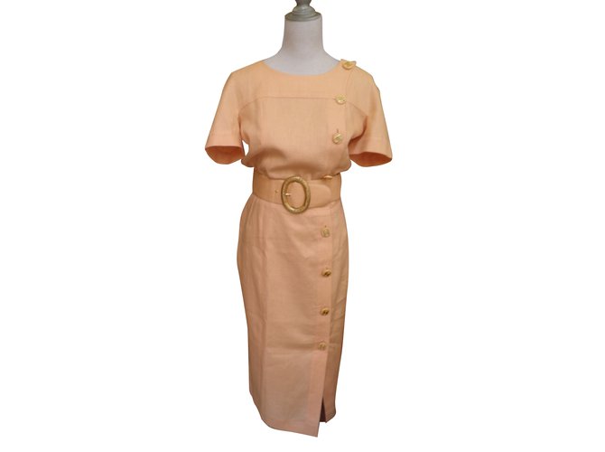 Chanel Dress Linen ref.39241 - Joli Closet