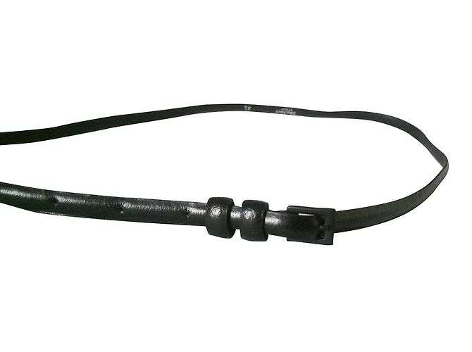 Cinturón Max Mara de cuero negro