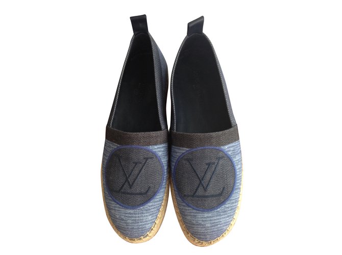 Louis Vuitton, Shoes, Louis Vuitton Mens Blue Espadrilles Size 1
