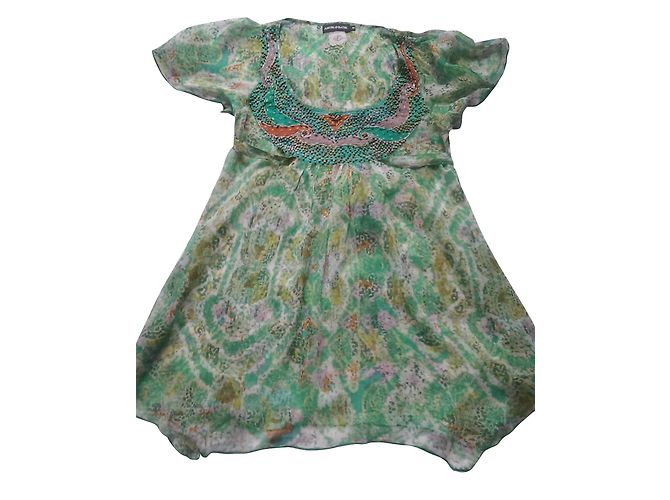 Antik Batik Blusa de seda