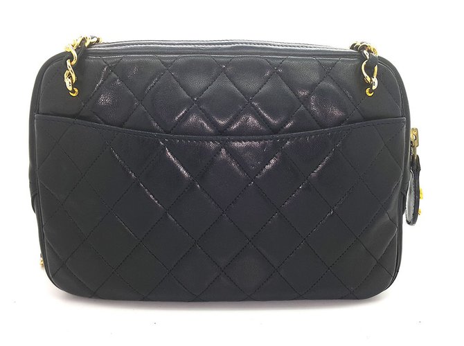Chanel Camera bag Black Leather  ref.39336