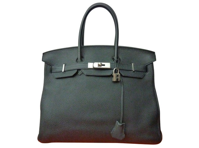 Sublime Sac Hermès Birkin 35 en cuir Togo noir / Etat neuf.  ref.39341