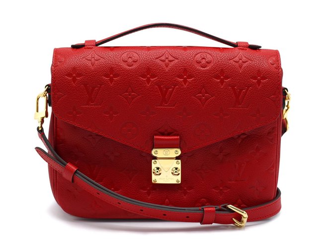 Louis Vuitton METIS Red Leather  ref.39375