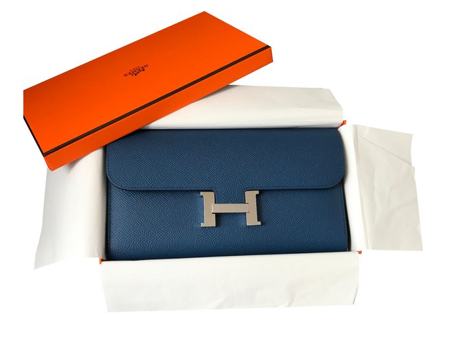Hermès Constance Blue Leather  ref.39403